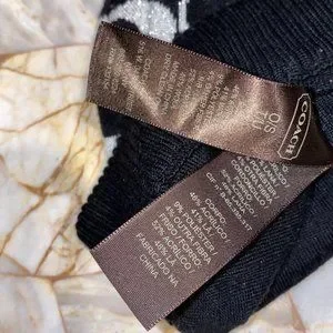 Coach | Accessories | Coach Black Wool Cc Logo Beanie Hat Os  display picture 3